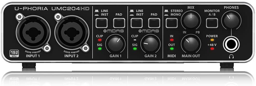 Behringer umc-204hd interfaz usb